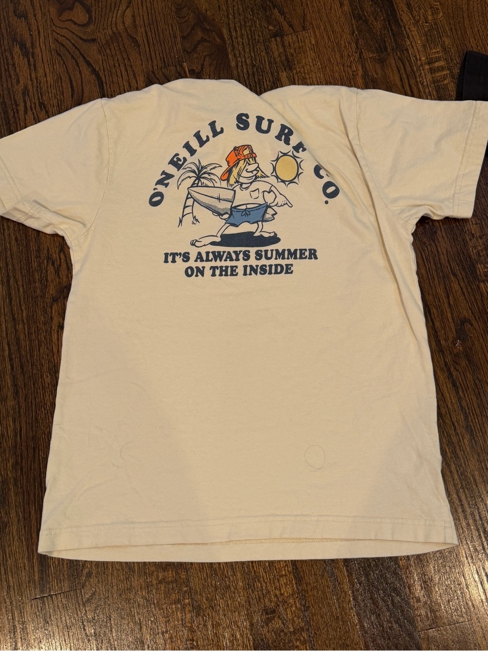 O’Neil Cream Graphic Tee - "It's Always Summer on the Inside"